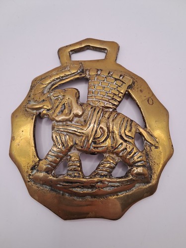 Large vintage horse brass - horse,