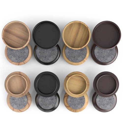 Castor cups felt - castor,