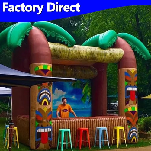 Inflatable tiki bar with palm - tiki,