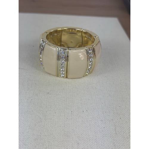 Stretchy cuff bracelet ivory - stretchy,