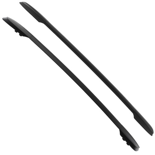 Pair aluminium black roof - aluminium, rail