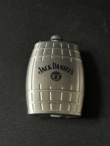 Vintage silver metal hip flask - vintage,