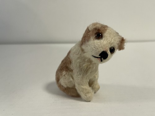 Vintage steiff animal dog 9cm - vintage,