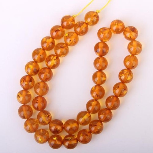 10mm cherry baltic amber round - cherry,