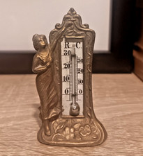 Antique art nouveau dollhouse thermometer. c.1900. Rare and in good condition