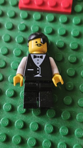 Lego waiter figure - figure, in
