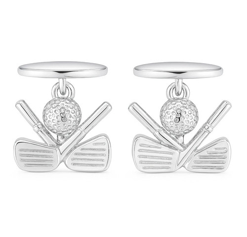 Golf clubs ball cufflinks - &,