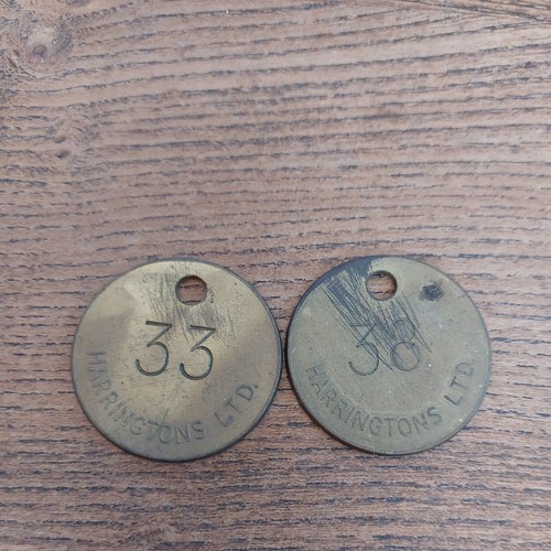 Vintage brass tool checks - vintage,
