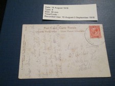 1918 WITHERNSEA, HULL type 9 36mm postmark Vivian Mansell Postcard