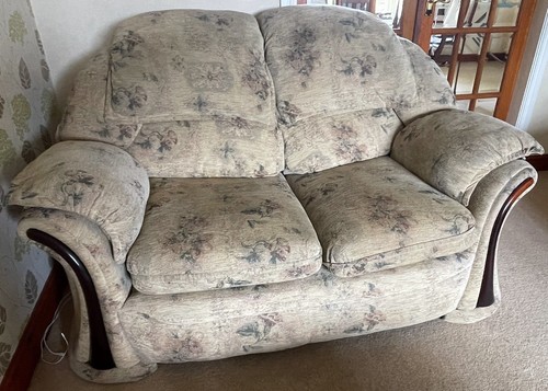 Two seater floral - , patterned