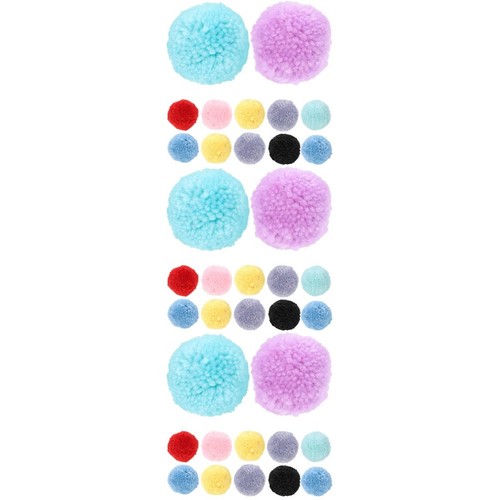 Pcs pom poms for - 36, hat
