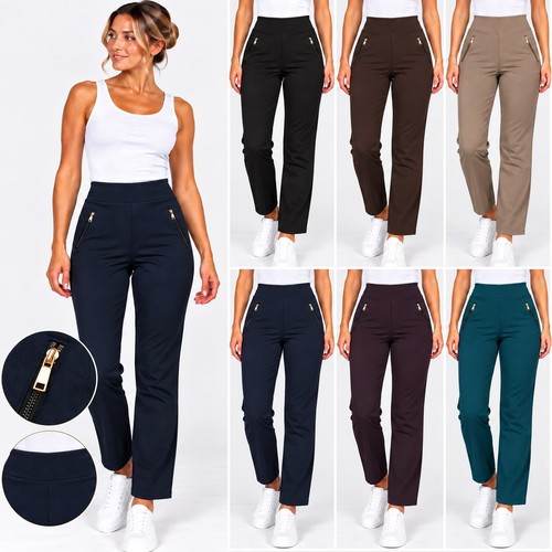 Ladies high waisted - high, trousers