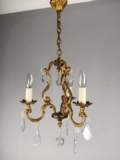 French Gilded Bronze Crystal