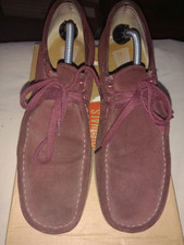 Clarks Wallabees Aerial Burgundy Suede. Uk 10
