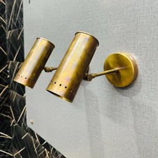 Mid-Century Raw Brass Wall