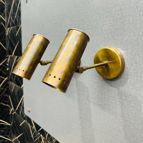 Mid century raw - brass, wall