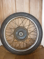 ARIEL 20" FRONT WHEEL & TYRE -POSSIBLY PRE WAR tRIALS PRE 65?