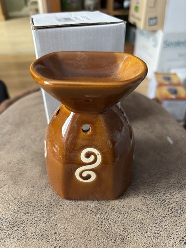 Ceramic brown swirl - swirl, burner