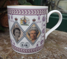 2012 Queen's Diamond Jubilee Chown China Limited Edition Double Portrait Mug
