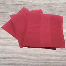 Wine Red Handkerchief - 100%