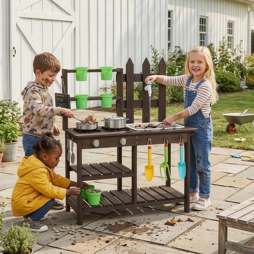 Wooden play kitchen kids - kitchen,