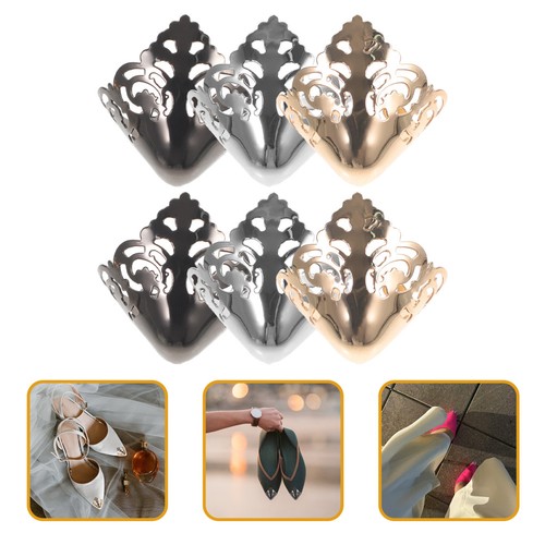 Pairs metal shoe tip covers - 3,