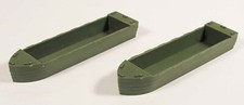 2 X LANDING CRAFT VINTAGE AIRFIX ? BRITAINS ? UNBRANDED PLASTIC APPROX 4X1" BTT
