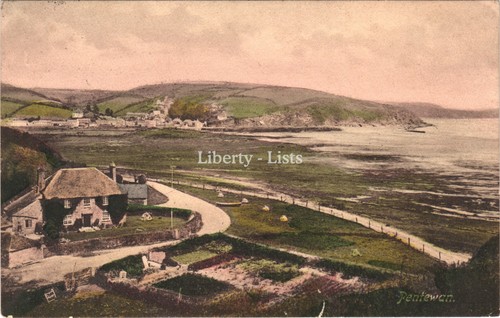 Pentewan cornwall postcard - postcard, to