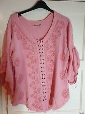 Holy Clothing Light Pink Corset Effect Blouse size 3x