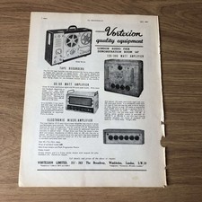 GRAM191 MAGAZINE ADVERT 11X8 VORTEXION W.V.A RECORDER