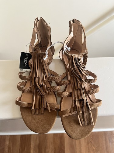 Flore tassel brown suede - brown,