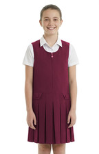 Girls Pinafore Box Pleated