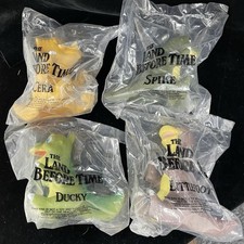1988 LAND BEFORE TIME Cera Ducky Littlefoot Spike Dinosaur Sealed Movie Toy Lot