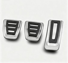 For VW Skoda SEAT Stainless Steel Car Gas Accelerator Clutch Brake Pedal Covers