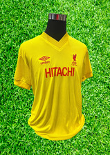 Liverpool FC Yellow HITACHI Shirt *XTRA LARGE*