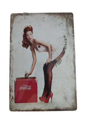 Coca cola advertising tin - coca,