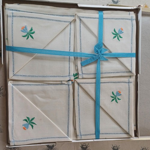Vintage irish linen floral - vintage,