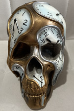 Time Goes By Melting Clock Skull Figurine Nemesis Now Gothic Horror Decor Gifts