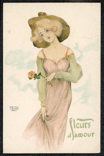 Raphael kirchner signed art - kirchner,
