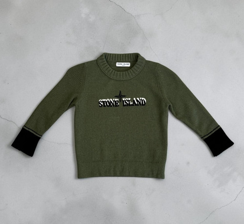 Stone island junior lambswool - stone,