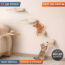 Wall Mounted Cat Shelves Set 4