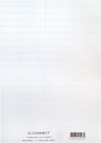 Suspension file inserts in - 50,