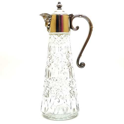 Vintage claret jug cut glass - vintage,