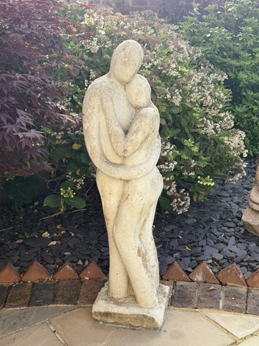 Large abstract couple embrace - abstract,