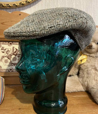 Vintage Harris Tweed Men`s Wool Cap Size 58