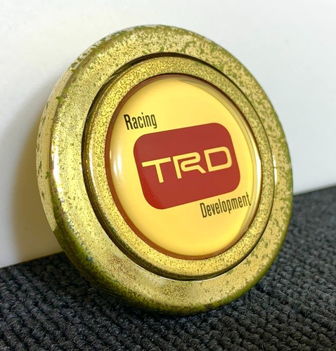 Genuine trd gold horn button - trd,