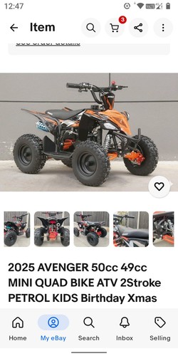 Toxic 50cc kids mini quad - 50cc,