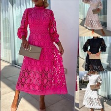 Lady Lace Dress Formal Evening