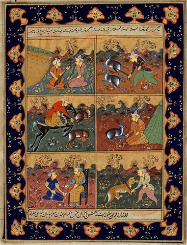 Mughal indian miniature - -,