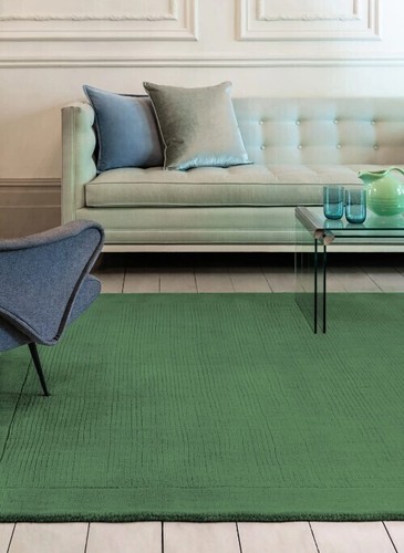 York rug forest green - york, 100%